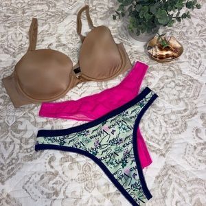 VS bra and panty bundle (32D | Xs)